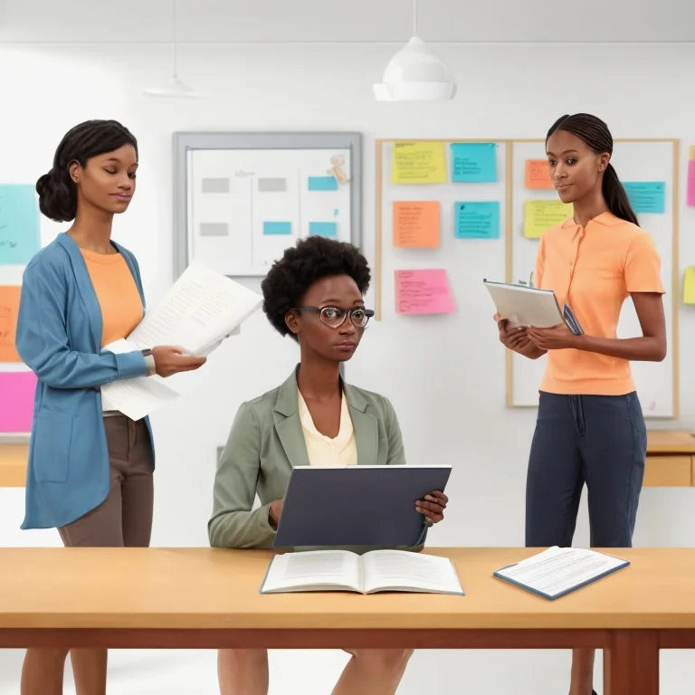 Personne utilisant des outils d'apprentissage interactifs